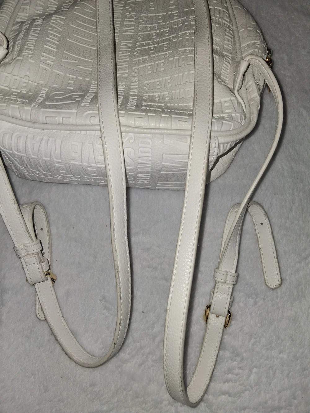 Steve Madden White Floral Backpack